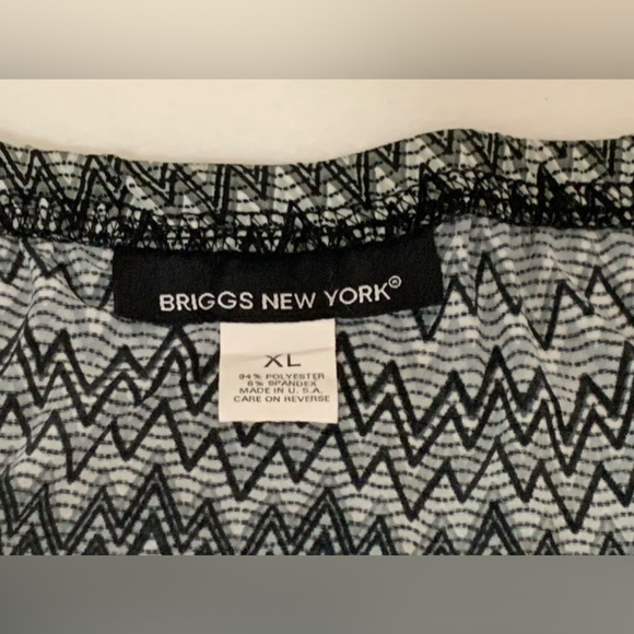 BRIGGS NY ZIGZAG PRINT PANEL MAXI SKIRT - SZ XL - Picture 4 of 4